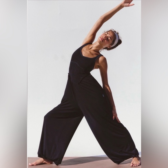 FP Movement by Free People Pants - NWT FP Movement Smockin Hot Wide Leg Jumpsuit